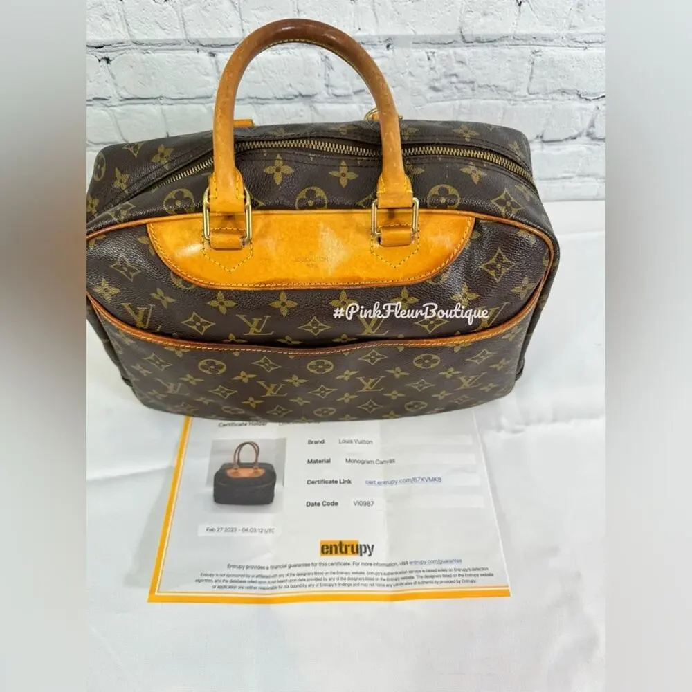 #AUTHENTIC LOUIS VUITTON Deauville Satchel